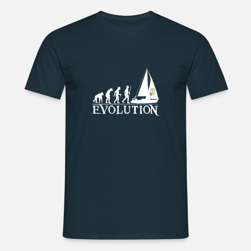 Evolution white version - Men's T-Shirt - navy