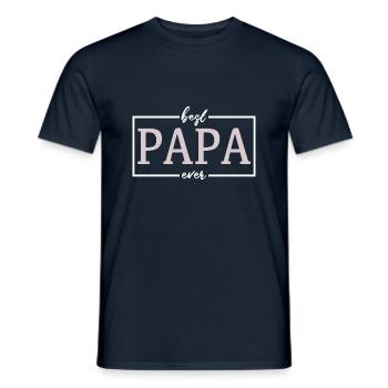 The best dad - Men's T-Shirt - navy - Front - AI Model Male 178 light (178cm)