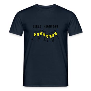 sekt girls nightout - Männer T-Shirt - Navy - Vorne - AI Model Male 178 light (178cm)