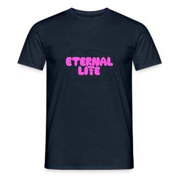 Eternal Life - Men's T-Shirt - navy - Front - AI Model Male 178 light (178cm)