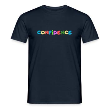 Self-confidence, positive thinking - Men's T-Shirt - navy - Front - AI Model Male 178 light (178cm)
