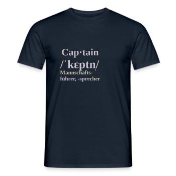 Captain - Men's T-Shirt - navy - Front - AI Model Male 178 light (178cm)