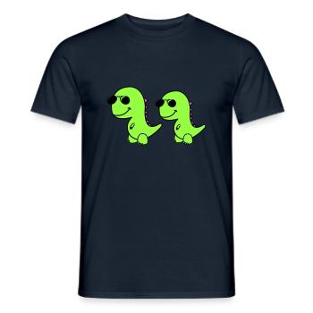 Cool Dinos - Men's T-Shirt - navy - Front - AI Model Male 178 light (178cm)
