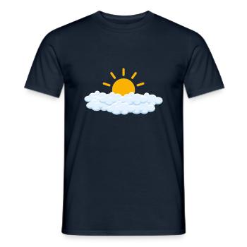 Sun after the storm - Motivation - ApriNoeScor - Men's T-Shirt - navy - Front - AI Model Male 178 light (178cm)