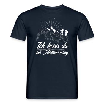 ICH KENN DA NE ABKÜZUNG - Wandershirt - Männer T-Shirt - Navy - Vorne - AI Model Male 178 light (178cm)