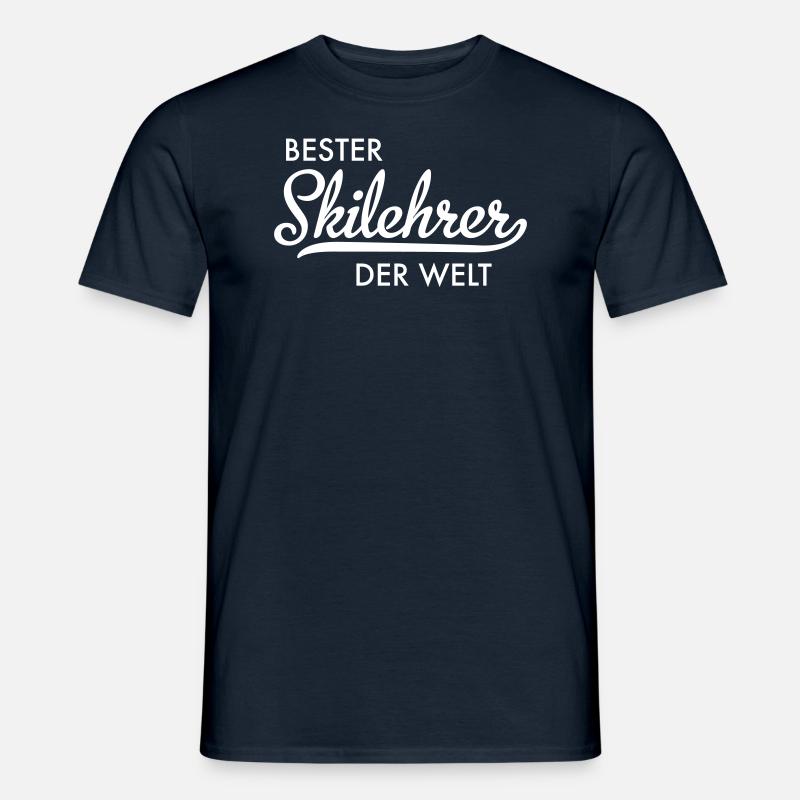 Skilehrer - Männer T-Shirt - Navy