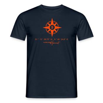 Lieblingsheimat Stadt - Männer T-Shirt - Navy - Vorne - AI Model Male 178 light (178cm)