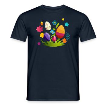 Cute design baby egg for Easter and spring - Men's T-Shirt - navy - Front - AI Model Male 178 light (178cm)