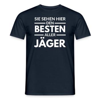 Sie sehen hier den Besten aller Jäger - Männer T-Shirt - Navy - Vorne - AI Model Male 178 light (178cm)