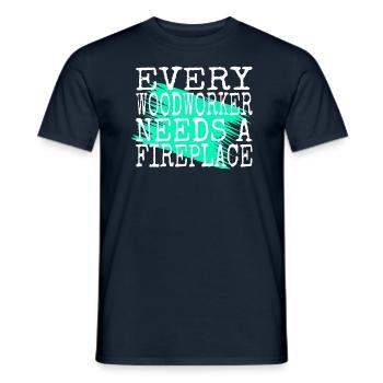 carpenter tshirts - Männer T-Shirt - Navy - Vorne - AI Model Male 178 light (178cm)
