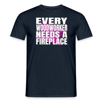 arboriculture cool logging lumberjackwoodworking - Men's T-Shirt - navy - Front - AI Model Male 178 light (178cm)