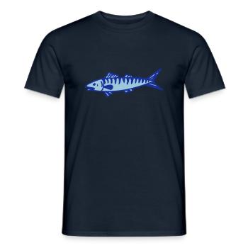 maquereau - T-shirt homme - marine - Devant - AI Model Male 178 light (178cm)