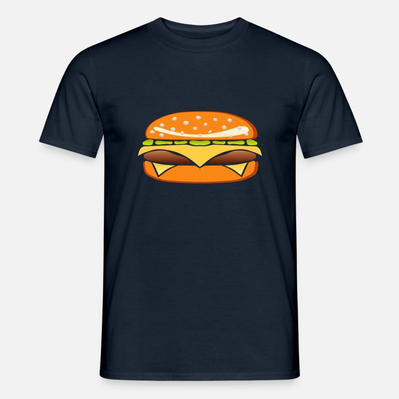 burger burger sandwish - Männer T-Shirt - Navy
