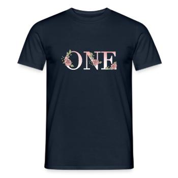 One - Men's T-Shirt - navy - Front - AI Model Male 178 light (178cm)