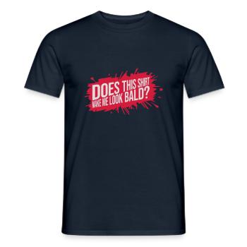 look soon citation de chemise - T-shirt homme - marine - Devant - AI Model Male 178 light (178cm)