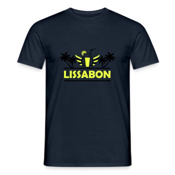 Lisbonne - T-shirt homme - marine - Devant - AI Model Male 178 light (178cm)