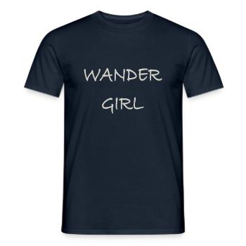 Wander Girl - Männer T-Shirt - Navy - Vorne - AI Model Male 178 light (178cm)