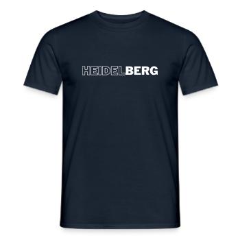 Heidelberg - Männer T-Shirt - Navy - Vorne - AI Model Male 178 light (178cm)