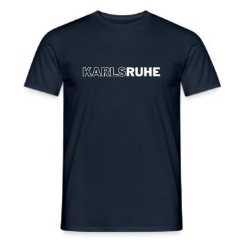 Karlsruhe - T-shirt homme - marine - Devant - AI Model Male 178 light (178cm)