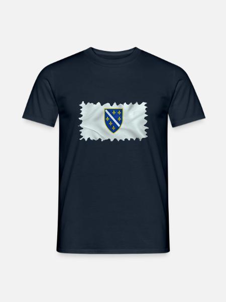 Bosnien in der Herzegowina Europa Sarajavo Flagge Mostar - Männer T-Shirt - Navy