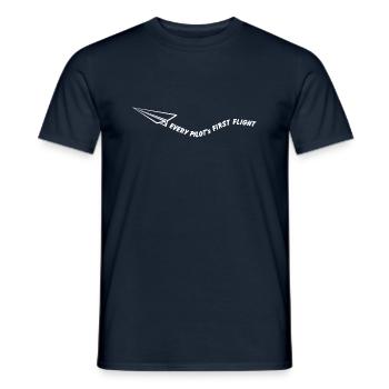 Le premier vol de chaque pilote - T-shirt homme - marine - Devant - AI Model Male 178 light (178cm)