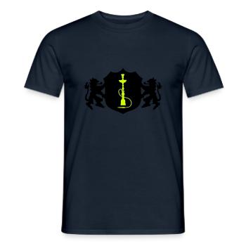 Hookah Symbol Coat of Arms - Men's T-Shirt - navy - Front - AI Model Male 178 light (178cm)