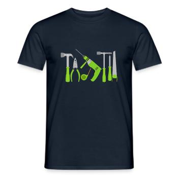 journées de bricolage - T-shirt homme - marine - Devant - AI Model Male 178 light (178cm)