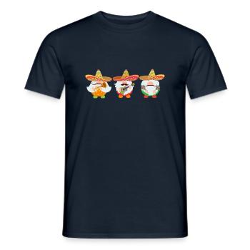 Dwarves Mexican Party Cinco De Mayo - Men's T-Shirt - navy - Front - AI Model Male 178 light (178cm)