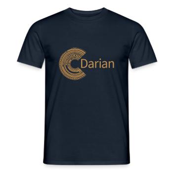 Für Darian - Männer T-Shirt - Navy - Vorne - AI Model Male 178 light (178cm)