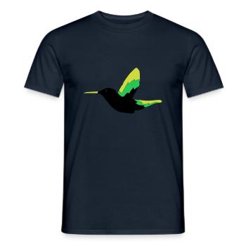 Hummingbird Bird - Men's T-Shirt - navy - Front - AI Model Male 178 light (178cm)