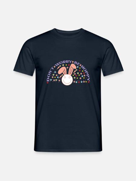 Including Worry Be Hoppy - Men's T-Shirt - navy