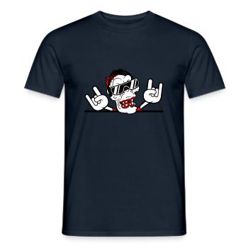 DJ Zombie Mort-vivant Horreur Halloween Fête Célébrations - T-shirt homme - marine - Devant - AI Model Male 178 light (178cm)
