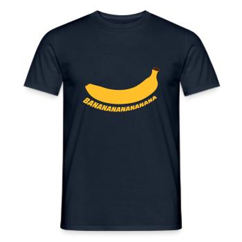 Banananananana - T-shirt homme - marine - Devant - AI Model Male 178 light (178cm)