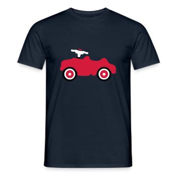 toy car kids fun roll toddler baby - Men's T-Shirt - navy - Front - AI Model Male 178 light (178cm)