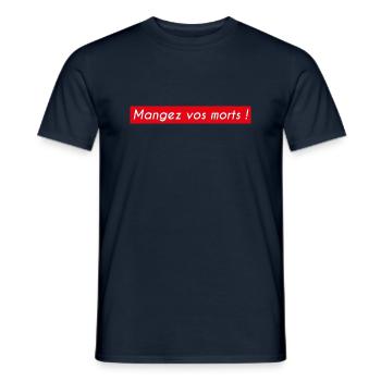 Mangez vos morts ! - T-shirt homme - marine - Devant - AI Model Male 178 light (178cm)