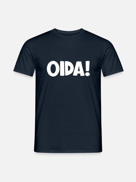 Oida - Männer T-Shirt - Navy