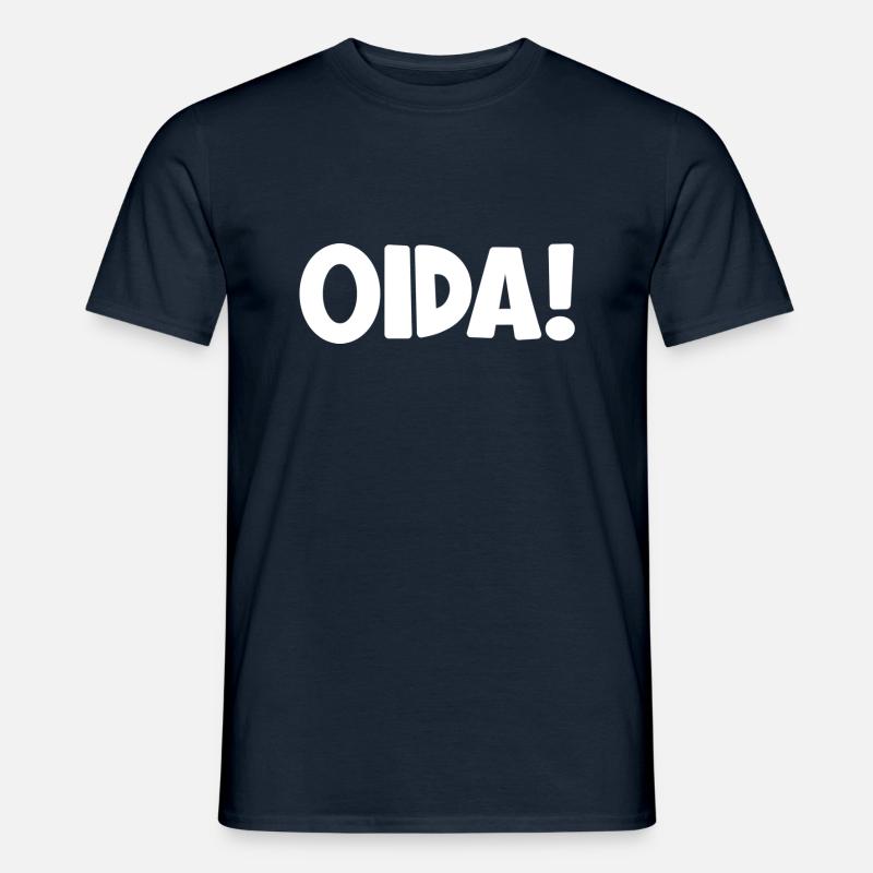 Oida - Männer T-Shirt - Navy