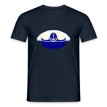 matrosen mütze - Männer T-Shirt - Navy - Vorne - AI Model Male 178 light (178cm)
