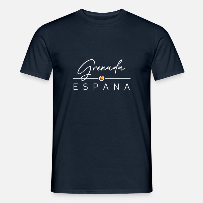 Espagne - Grenade - Espagne - España - T-shirt homme - marine