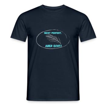 Pas PARFAIT, mais réel ! - T-shirt homme - marine - Devant - AI Model Male 178 light (178cm)