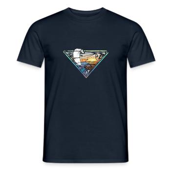 Sunriser - Men's T-Shirt - navy - Front - AI Model Male 178 light (178cm)