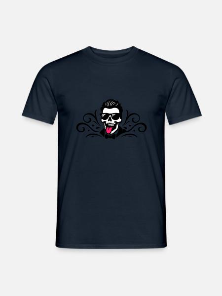 Skull Groom Jga - Men's T-Shirt - navy