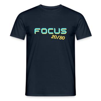 Focus 2080 - Men's T-Shirt - navy - Front - AI Model Male 178 light (178cm)