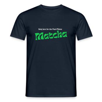 Post Pilates Matcha Green - Männer T-Shirt - Navy - Vorne - AI Model Male 178 light (178cm)