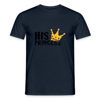 Sa princesse - T-shirt homme - marine - Devant - AI Model Male 178 light (178cm)