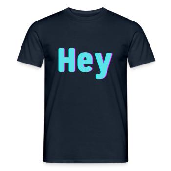 Hey - Men's T-Shirt - navy - Front - AI Model Male 178 light (178cm)