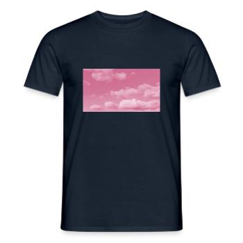 Nuages violets - T-shirt homme - marine - Devant - AI Model Male 178 light (178cm)