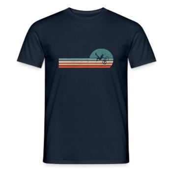 Bmx Retro Vintage - Männer T-Shirt - Navy - Vorne - AI Model Male 178 light (178cm)
