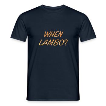 QUAND LAMBO ORANGE - T-shirt homme - marine - Devant - AI Model Male 178 light (178cm)