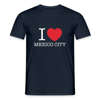 I Love mexico | I Love MX | I Heart mexico - Men's T-Shirt - navy - Front - AI Model Male 178 light (178cm)